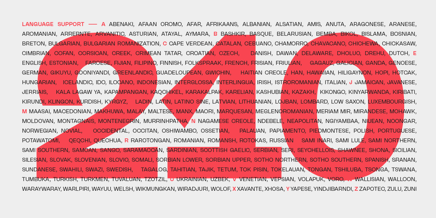 Пример шрифта Freigeist XCon Bold Italic